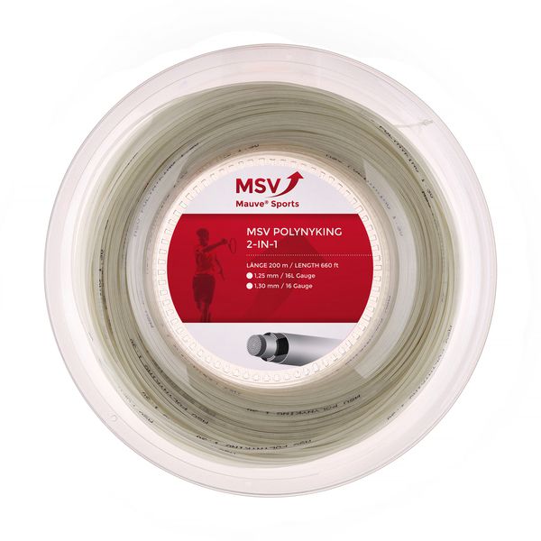 MSV PolyNyKing 2in1 Tennis String 200m 1,30mm natural